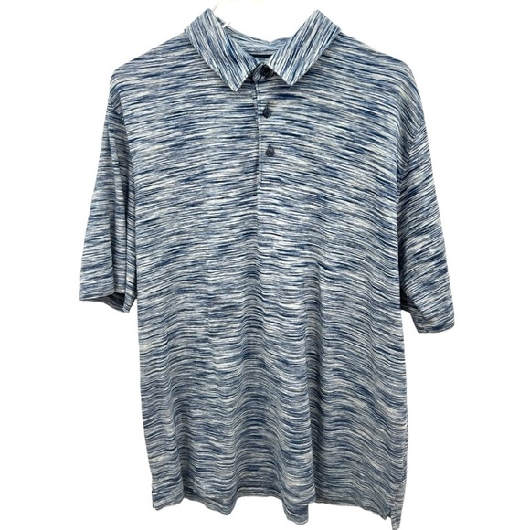 Johnston & Murphy Other - Johnston & Murphy Space Dye Polo Blue & Gray Size XL | 2999